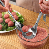 Cuillère en forme de boulette de viande en acier inoxydable