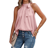 Débardeur sans manches imprimé léopard dos nu