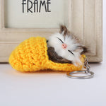Porte-clés Chaton endormi mignon
