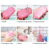 Brosse de bain moussante conviviale
