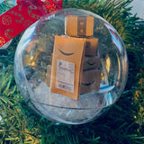 Boule transparente de décoration de sapin de Noël