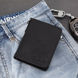 Portefeuille à fermeture éclair Rfid pour hommes