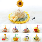 Chapeau de paille pour animaux de compagnie