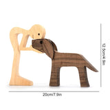 Amoureux des animaux - Ornements de table en bois sculpté
