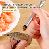 Coupe-fil multifonctionnel en acier inoxydable pour crevettes (2 pièces)