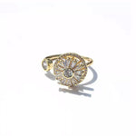 Bague Zircon Ronde Luxueuse et Délicate