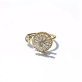 Bague Zircon Ronde Luxueuse et Délicate