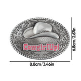 boucle de ceinture en alliage de chapeau de cowboy