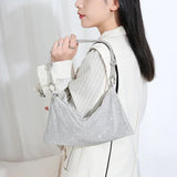 Sac à main au design luxueux avec strass brillants