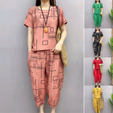 Ensemble De Deux Pièces Á La Mode Imprimée