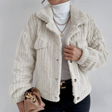 Veste en peluche à revers