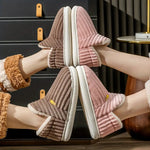 Chaussons chauds en peluche