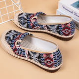 Chaussons en Lin Respirant à Tête Enveloppée