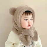 Bonnet avec écharpe intégré pour bébé