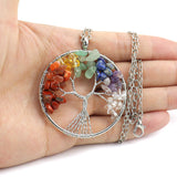 Collier Arbre De Vie Coloré