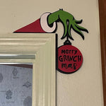 Coin de porte de Noël du Grinch