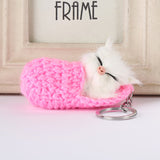 Porte-clés Chaton endormi mignon