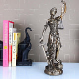 Décoration de la statue de la déesse de la justice