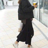 Pantalon Jupe en Molleton Irrégulier