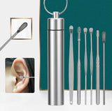 Ensemble d'outils de cueillette d'oreille en acier inoxydable