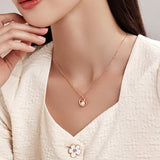 Collier de Perles de Lapin de Lune en Argent Sterling