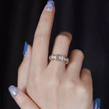 Bague Diamant Croix Pleine Moissanite