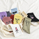 Chaussettes drôles d’expression faciale
