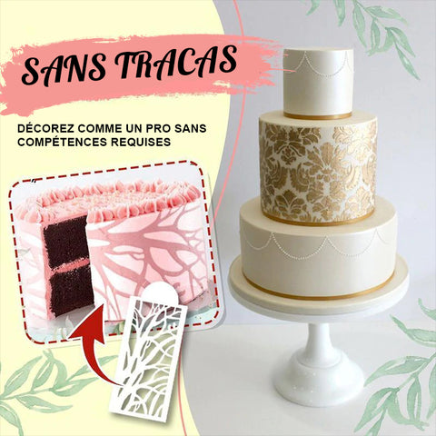 Pochoir de décoration de gâteau (10 PCS en 1 SET)