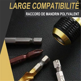 Adaptateur de mèche à changement rapide