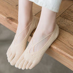 Chaussettes croisées basses unies d'été