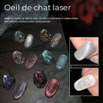 Vernis à Ongles œil de Chat Laser Diamanté