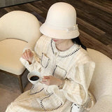 Chapeau de pêcheur en tweed de laine