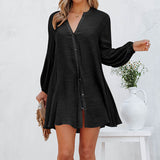 Chemise Boutonnée à Empiècement Uni