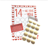 Imprimé à Gratter Saint-Valentin