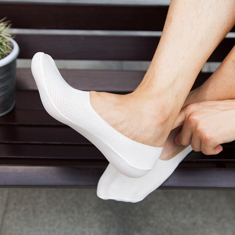 Chaussettes respirantes en soie glacée