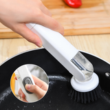 Brosse à pot avec distribution automatique de liquide