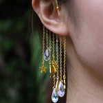 Boucles d'oreilles élégantes à longues franges