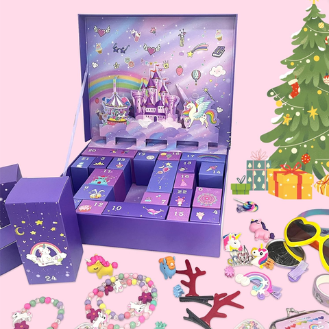 Boîte de cadeaux Licorne de Noël