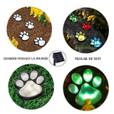Lampe de jardin solaire à griffes d'ours