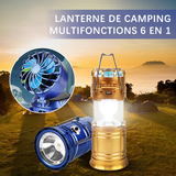Lanterne de camping multifonction 6 en 1