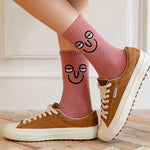 Chaussettes drôles d’expression faciale