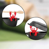 Repose-ustensiles en silicone du Crabe Rouge