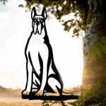 Chiot de Silhouette de Chien en Métal