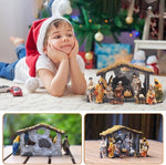 Ensemble de figurines de la Nativité