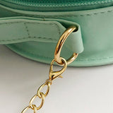 Sacs à main ronds en dentelle douce en cuir PU