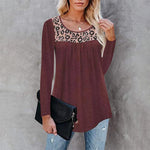 T-shirt oversize à imprimé léopard