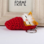 Porte-clés Chaton endormi mignon