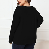 Haut Croisé à Manches Longues De Grande Taille