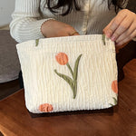 Trousse de maquillage florale mignonne