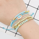 Bracelets de perles de riz multicouches
